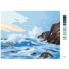 Malowanie po numerach - FALE ROZBIJAJĄCE SIĘ O SKAŁY I MEWY (D. RUSTY RUST)