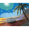 Malowanie po numerach - ŁÓDŹ PRZY BRZEGU I PALMA (D. RUSTY RUST)