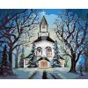 Malowanie po numerach - KOŚCIÓŁ W ZIMIE (D. RUSTY RUST)