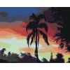 Malowanie po numerach - PALMA I ZACHÓD SŁOŃCA (D. RUSTY RUST)