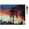 Malowanie po numerach - PALMA I ZACHÓD SŁOŃCA (D. RUSTY RUST)