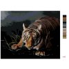 Malowanie po numerach - TYGRYS CZAJĄCY SIĘ W CIEMNOŚCI (D. RUSTY RUST)