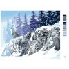 Malowanie po numerach - WYCIE WILKA W ZIMIE (D. RUSTY RUST)