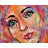 Malowanie po numerach - DZIEWCZYNA Z ZIELONYMI OCZAMI