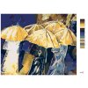 Malowanie po numerach - LUDZIE Z ZŁOTYMI PARASOLAMI