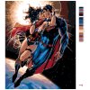 Malowanie po numerach - WONDER WOMAN I SUPERMAN W LOCIE