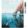 Malowanie po numerach - KOBIETA Z REKINEM POD WODĄ