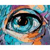 Malowanie po numerach - ABSTRAKCYJNE OKO MŁODEJ DZIEWCZYNY