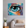 Malowanie po numerach - ABSTRAKCYJNE OKO MŁODEJ DZIEWCZYNY