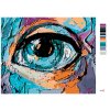 Malowanie po numerach - ABSTRAKCYJNE OKO MŁODEJ DZIEWCZYNY