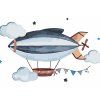 Malowanie po numerach - AIRSHIP (Wariant płótno bez ramy, Rozmiar 40x50 cm)