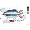 Malowanie po numerach - AIRSHIP (Wariant płótno bez ramy, Rozmiar 40x50 cm)