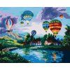 Malowanie po numerach - OGNISTY BALON (Wariant płótno bez ramy, Rozmiar 40x50 cm)