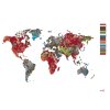 Malowanie po numerach - MAPA ŚWIATA