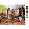 Malowanie po numerach - ROWERY W AMSTERDAMIE
