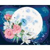 Malowanie po numerach - KOMPOZYCJA Z KSIĘŻYCEM I BUKIETEM MAGNOLII