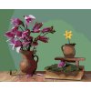Malowanie po numerach - MAGNOLIE W CERAMICZNYM WAZONIE