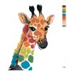 Malowanie po numerach - TĘCZOWA ŻYRAFA
