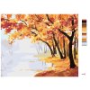 Malowanie po numerach - JESIENNY CZERWONY LAS