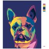 Malowanie po numerach - BULDOG W STYLU POP-ART