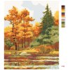 Malowanie po numerach - JESIENNY LAS NAD JEZIOREM