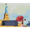 Malowanie po numerach - STATUA WOLNOŚCI I ZAKOCHANA PARA