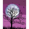Malowanie po numerach - KSIĘŻYC NA PURPUROWYM NIEBIE