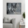 Malowanie po numerach - WILK NA SZARYM TLE