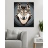 Malowanie po numerach - POLIGONOWY WILK
