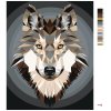 Malowanie po numerach - POLIGONOWY WILK