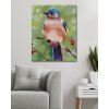 Malowanie po numerach - NIEBIESKI PTAK NA GAŁĄZCE (MYROSLAVA VOLOSCHUK)