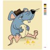 Malowanie po numerach - MYSZKA Z PEŁNYM BRZUSZKIEM