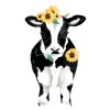 Malowanie po numerach - KROWA ZE SŁONECZNIKAMI