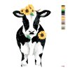 Malowanie po numerach - KROWA ZE SŁONECZNIKAMI