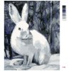 Malowanie po numerach - ZAJĄC ZIMĄ W LESIE