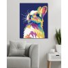 Malowanie po numerach - KRÓLIK W STYLU POP-ART NA NIEBIESKIM TLE