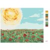 Malowanie po numerach - SŁOŃCE NAD POLEM MAKÓW