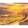 Malowanie po numerach - ZACHÓD SŁOŃCA NA PLAŻY