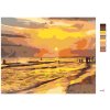 Malowanie po numerach - ZACHÓD SŁOŃCA NA PLAŻY