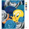 Malowanie po numerach - TWEETY I RÓŻE (LOONEY TUNES)