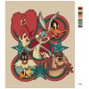 Malowanie po numerach - LOONEY TUNES - PLAKAT RETRO II