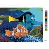 Malowanie po numerach - MARLIN I DORY (FINDING NEMO) (Wariant płótno bez ramy, Rozmiar 40x50 cm)