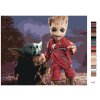 Malowanie po numerach - GROOT I BABY YODA