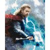 Malowanie po numerach - THOR Z MJOLNIREM W BURZY