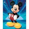 Malowanie po numerach - MYSZKA MICKEY NA NIEBIESKIM TLE