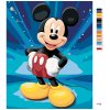 Malowanie po numerach - MYSZKA MICKEY NA NIEBIESKIM TLE