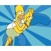 Malowanie po numerach - TAŃCZĄCY HOMER I MARGE (SIMPSONOWIE)