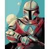 Malowanie po numerach - KOLOROWY MANDALORIAN