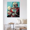 Malowanie po numerach - KOLOROWY MANDALORIAN