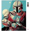 Malowanie po numerach - KOLOROWY MANDALORIAN